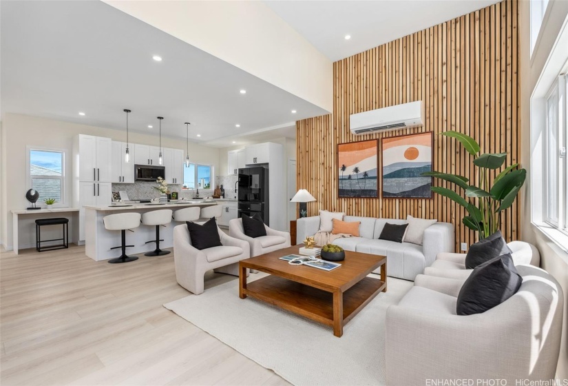 Living and kitchen enhanced