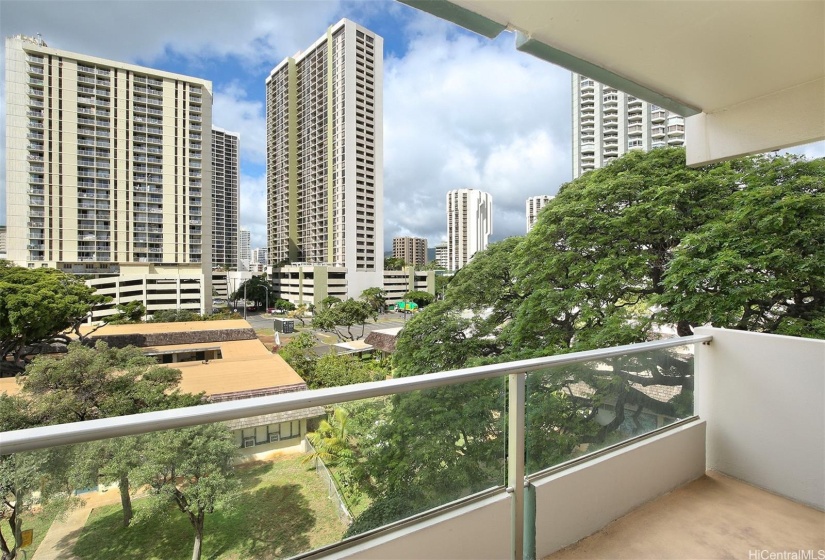 Enjoy the Waikiki views and city lights on the Ewa lanai.