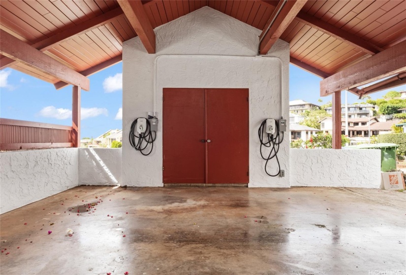 Carport with EV Charing Stations