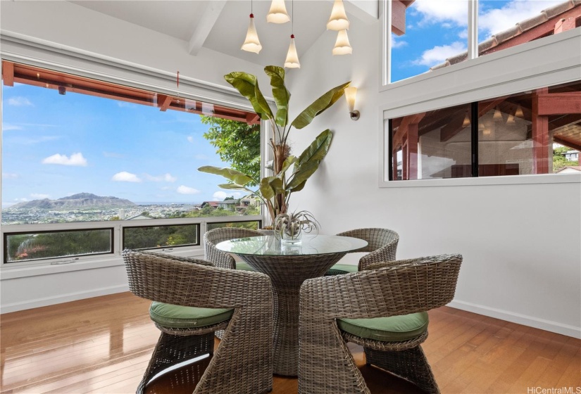 Dining Room with Diamond Head View