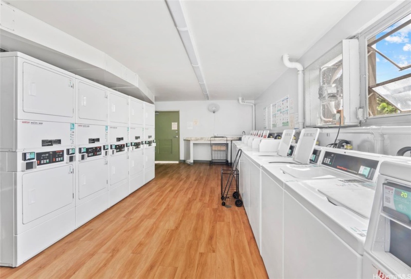 Community Laundry adjacent to the Resident Manager's office