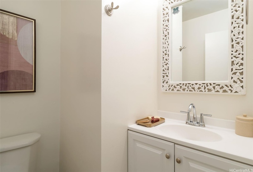 Guest bathroom on main level.