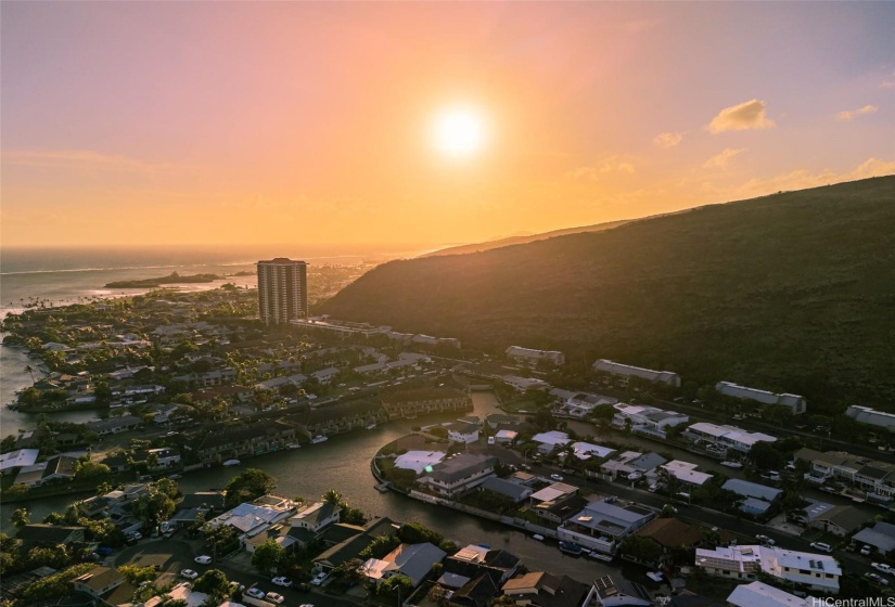 Beautiful Hawaii Kai late in the day.