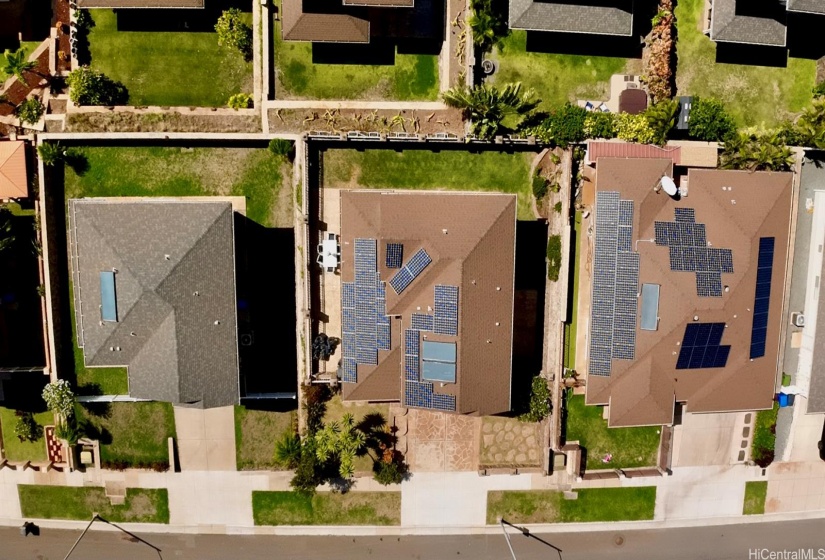 27 owned PV + 2 solar hot water panels