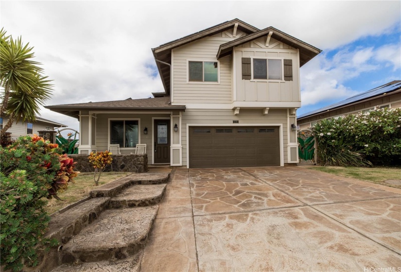 2 car garage + driveway