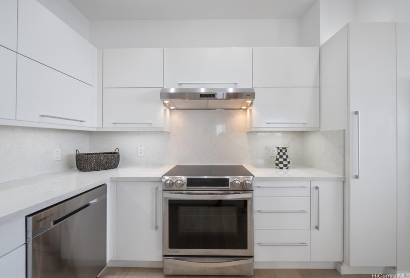 Two dishwashers makes hosting easier.