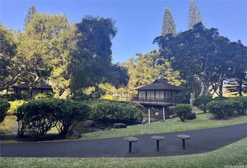 Two tea houses are available for rent.