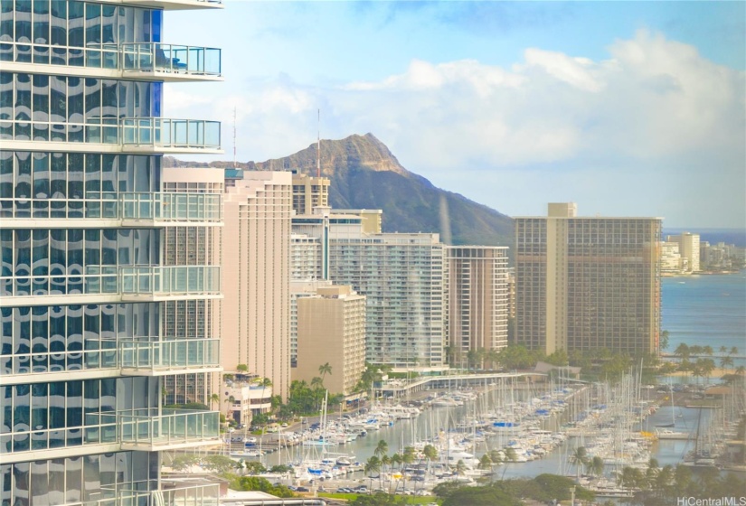 View from the living room standing by the window