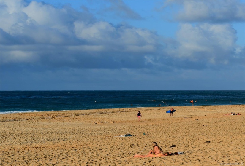 Beach close by.