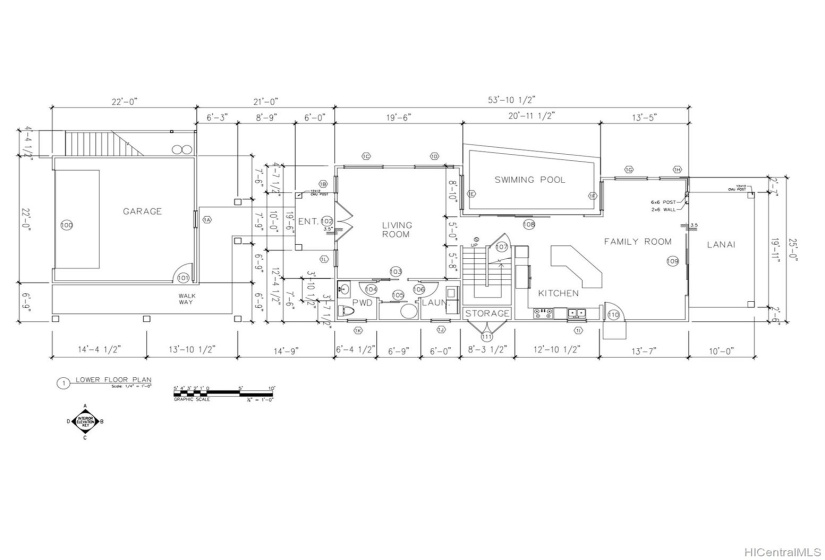 First floor plan - of permitted building plans (not yet built).