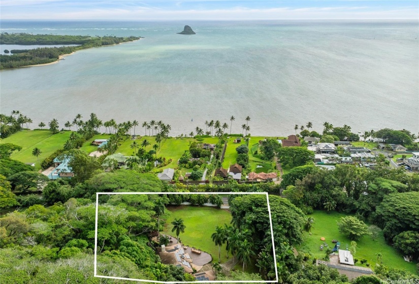 Drone from Mountain.  Lines are approximate for visual purposes only
