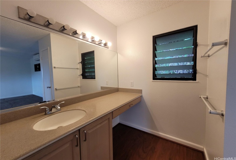Primary Bathroom with built-in vanity