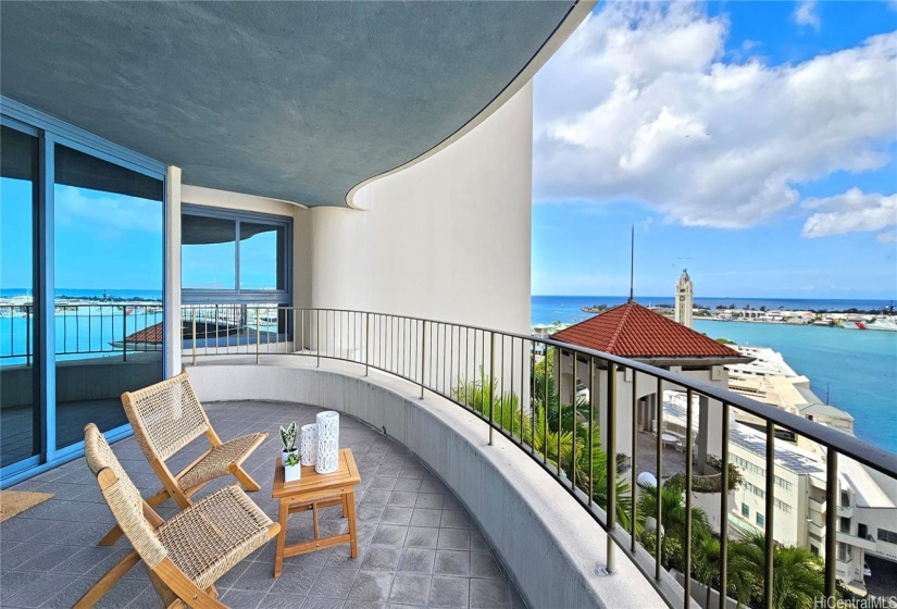 142-square-foot lanai to enjoy sweeping, direct ocean views & breathtaking sunsets that transform every evening into a private paradise