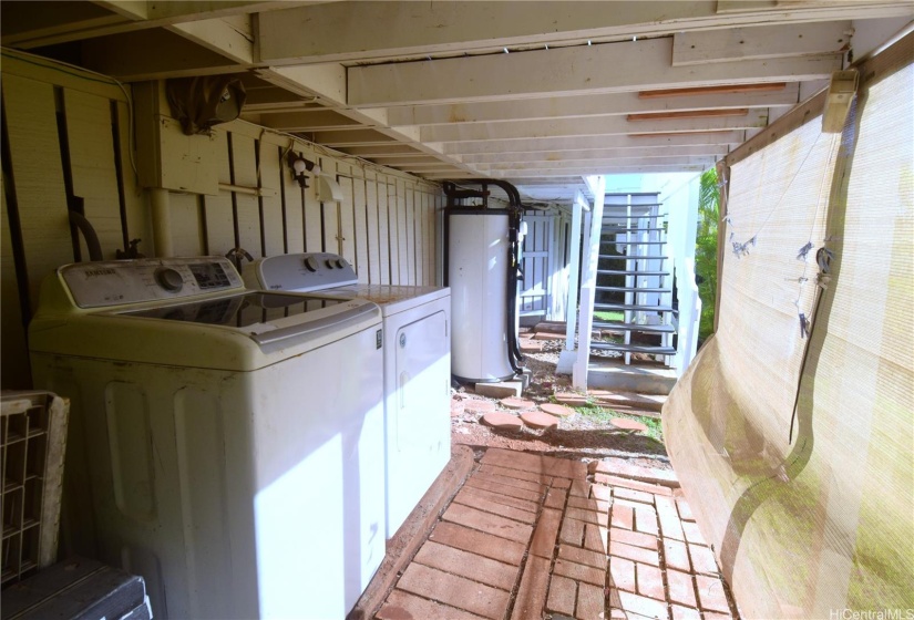 downstairs washer and dryer
