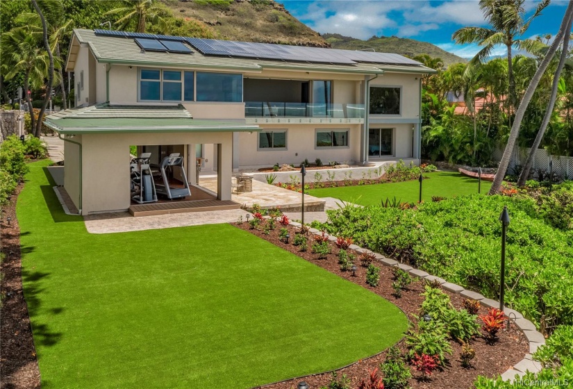 Flat, usable backyard with low maintenance allows you to enjoy the Hawaiian lifestyle.