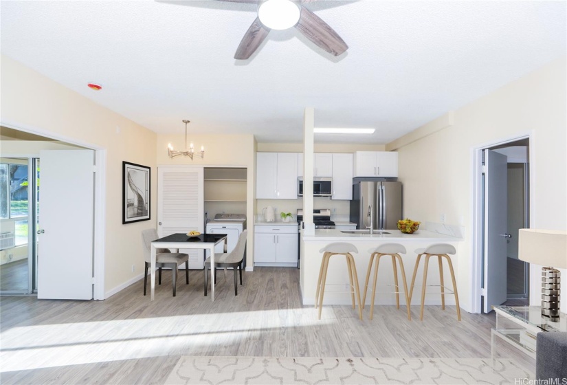 Virtual Staging taken from the same spot