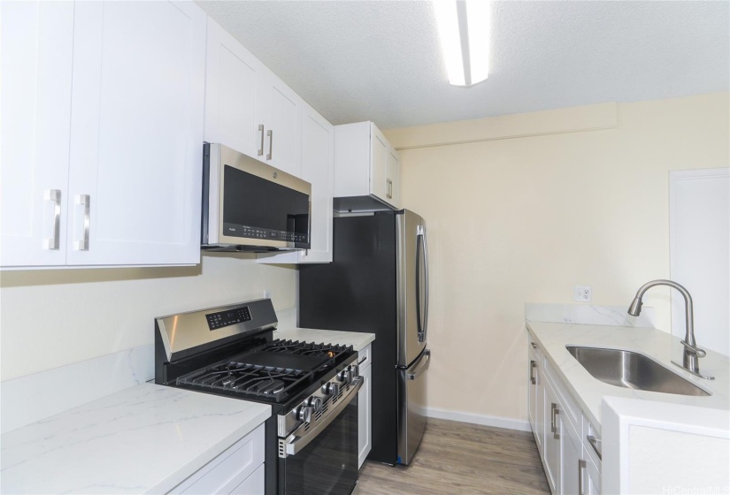 All new kitchen Stainless Steel Appliances with matching sink