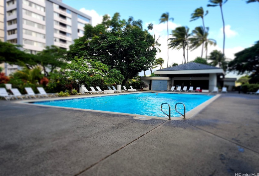 Large pool area