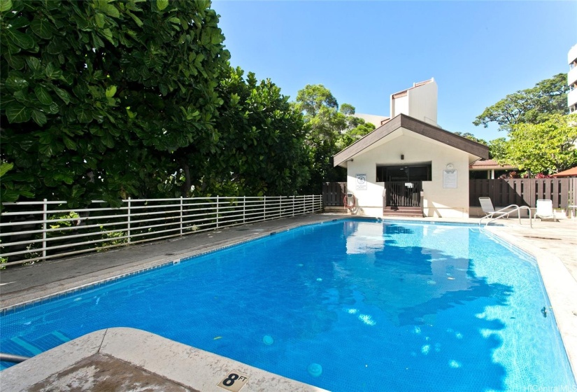 Regency Park pool and sun deck