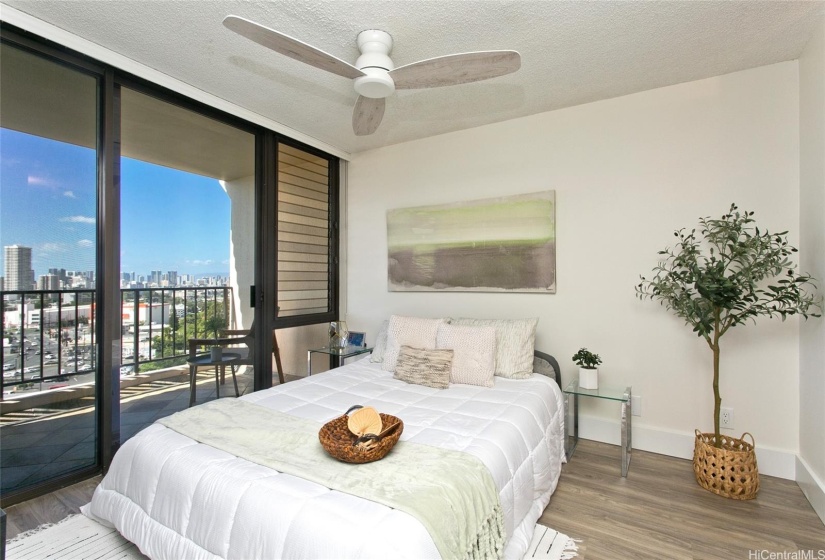 Ensuite lanai adjoins master bedroom