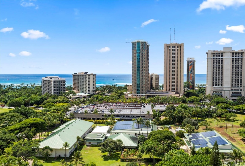 Incredible ocean views from the roof top deck.