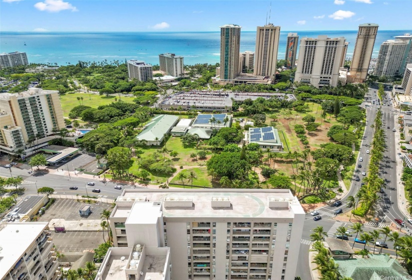 Keoni Ana located in the heart of Waikiki, with in close proximity to world class beaches, shopping and dining.