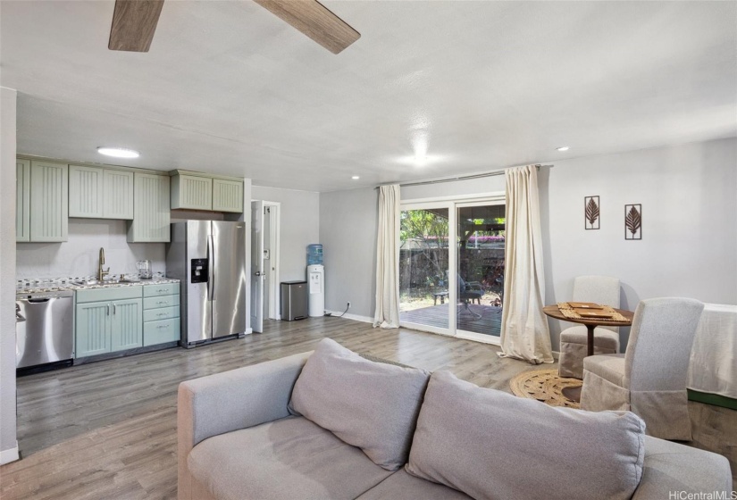 Open concept living space