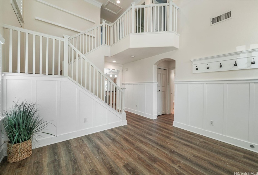Main floor bedroom and bathroom located through the doorway on your right