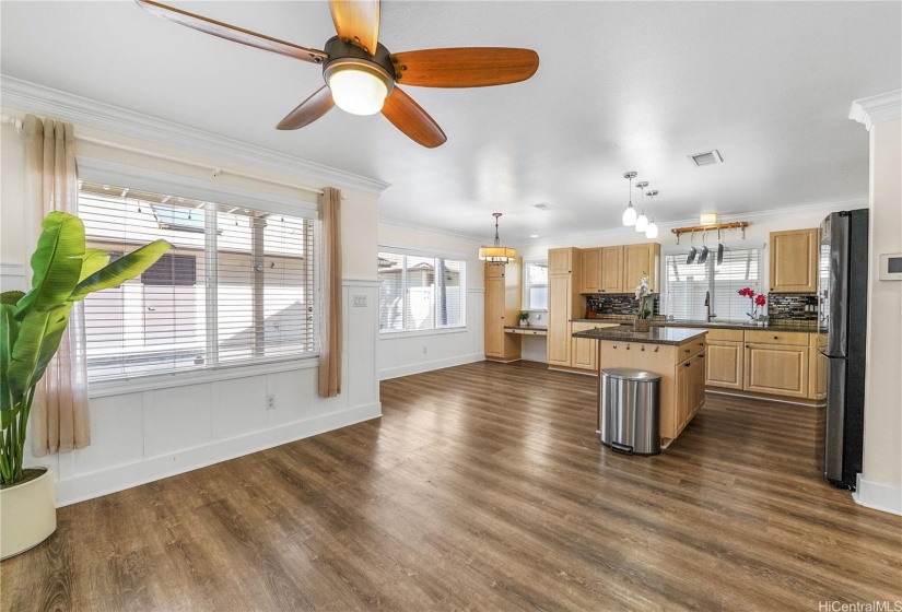 Additional living space off the kitchen