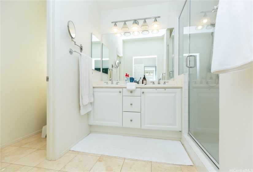 Master Bathroom with large walk-in shower