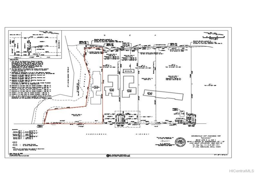 CPR Map of site (area highlighted in red. Note - home shown has not been built, it's the site plan).