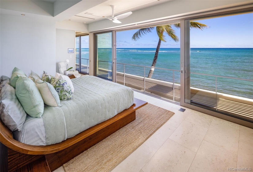 Sleep to the relaxing sounds of the ocean. Not a hard view to wake up to.