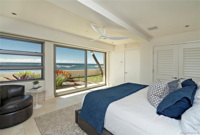 2nd Guest Bedroom on the ground floor also has great ocean views.