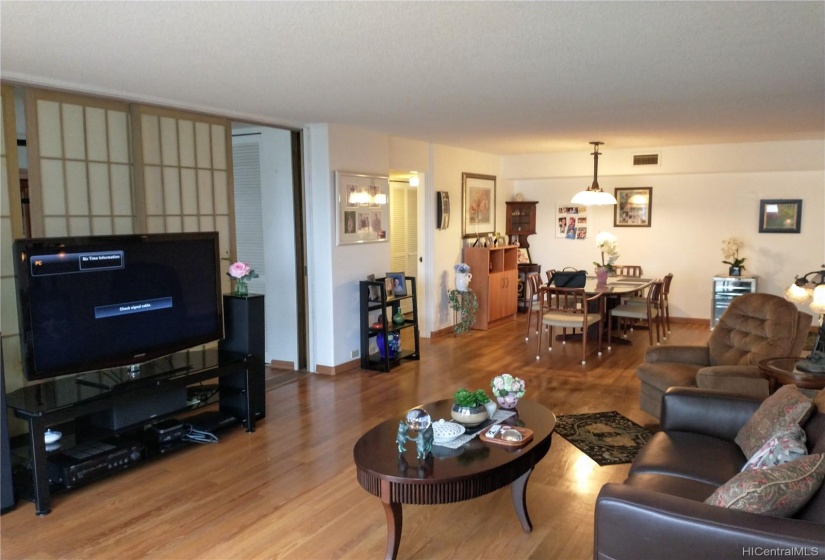 Living room to dining room