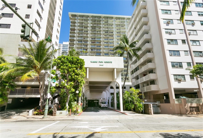 A block from the sands of Waikiki Beach