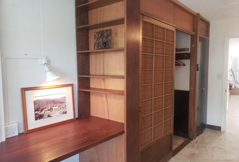 Bedroom has it's own desk area - perfect for working from home!