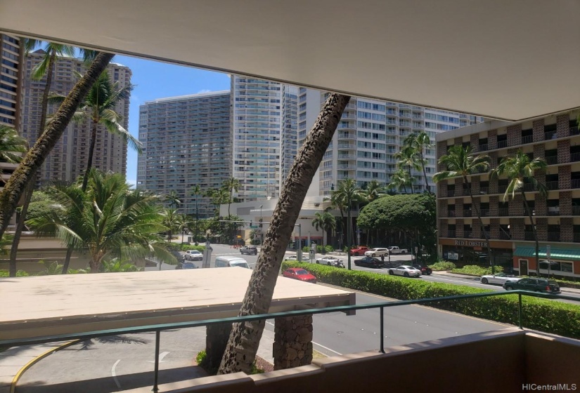 View from outside your front door. Just walk to Waikiki or Ala Moana mall.