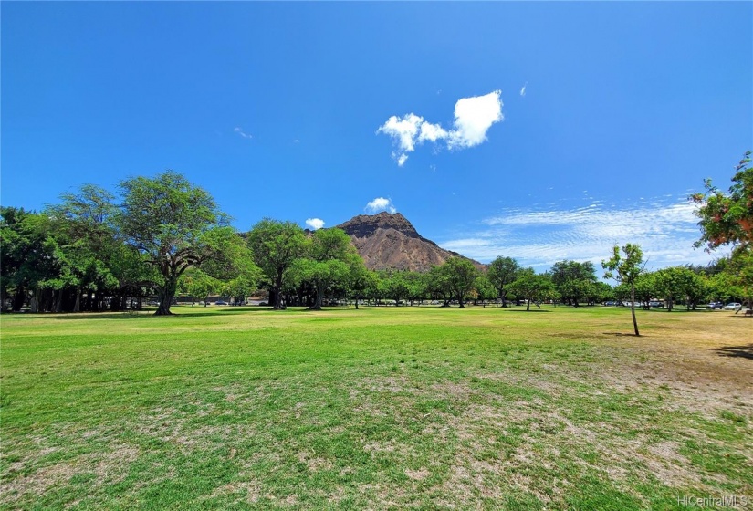 Majestic Diamond Head and Kapiolani Park adjacent