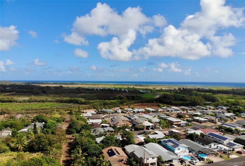 Ocean Views from an elevated position on the property