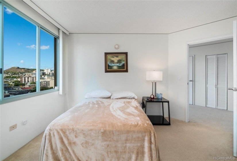 Master bedroom with lots of natural light