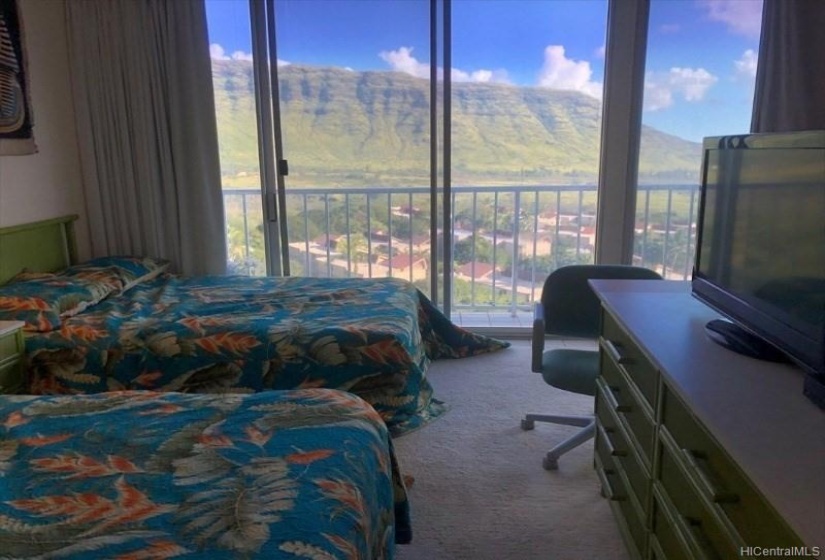 Bedroom with Valley and Mountains