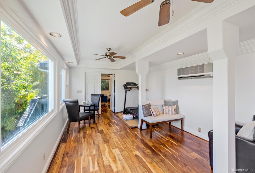 Family room on lower level.