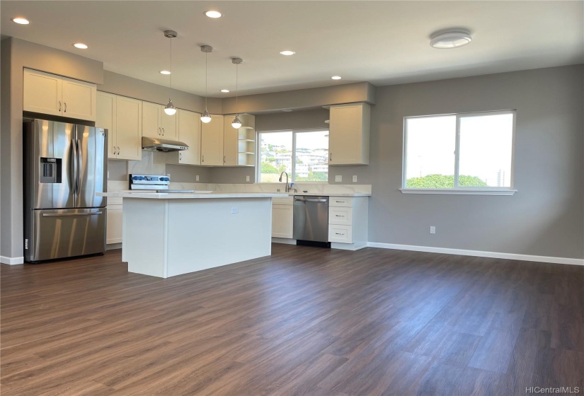 Upstairs kitchen & Living Room area