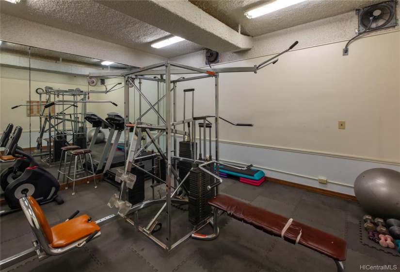 A well appointed work out room to keep fit and active