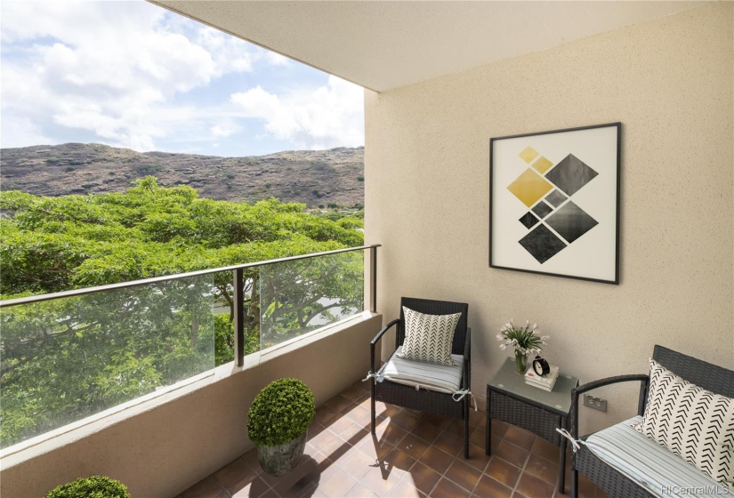 Enhanced.  Relax and take in the scenery from your private lanai