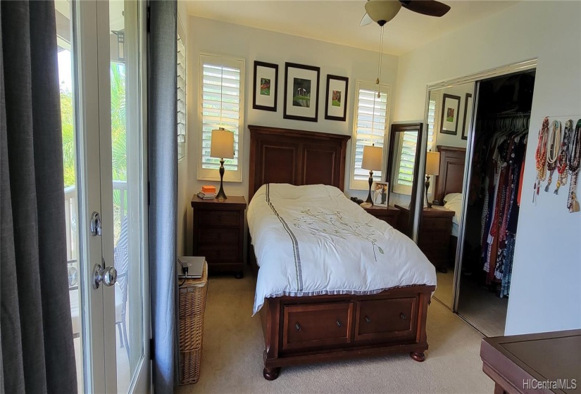 Master Bedroom with Walk-In Closet & Covered Lanai